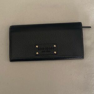Kate Spade  Black Leather Clutch